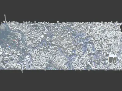 Vienna City Low-poly 3D model