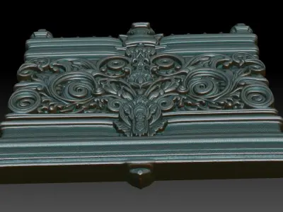 Indian Temple Wall basrelief 02 240613 3D print model