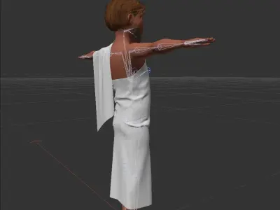 Muslim Man in Ehraam  Low-poly 3D model