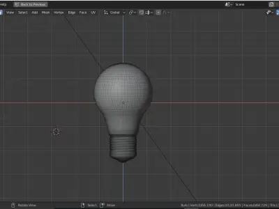 Incadascent Bulb 3D model