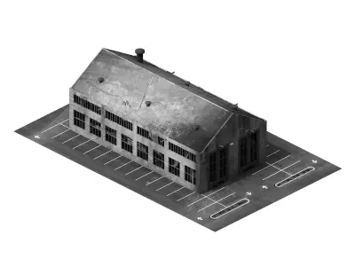 Future World - Industrial Zone 01 3D model