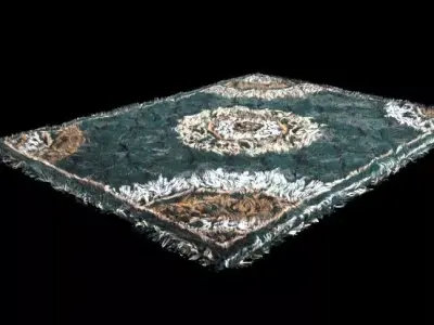 Printed Carpet Low-poly 3D model