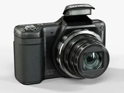 Olympus Stylus SZ15 compact digital camera Low-poly 3D model