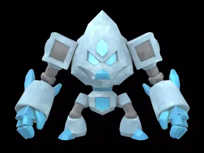 Stone Giant Monster v1 001 Low-poly 3D model