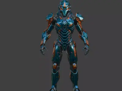 Alien Mech Warrior 3D model