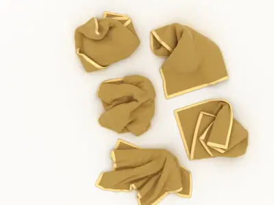 Messy Towels 3D model
