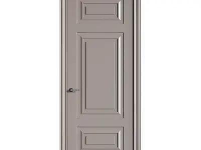 Modern entrance door 84 3D model