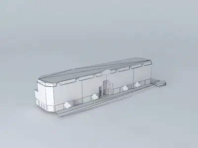 Building 80 at 88 Ave Gal Leclerc in Viroflay Free 3D model