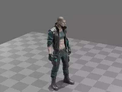 Cyberpunk Street Mercenary 3D model