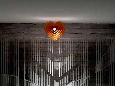 Chandelier lamp model 3D  3D model