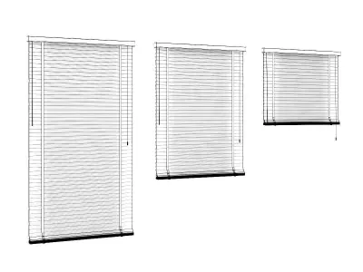 Dark Wood Shutters 3D model