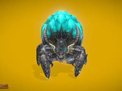 Aliens Explosive Low-poly 3D model