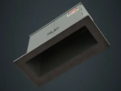 Electrical Enclosure 3A Low-poly 3D model