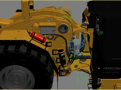  Underground Mining Loader Rigged 