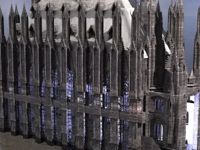 Cathedral Arch Wizards Hall 3 3D model