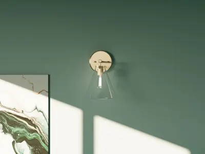 Classic Scone Wall Light 3D model