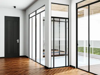 Small Modern House Low-poly 3D model