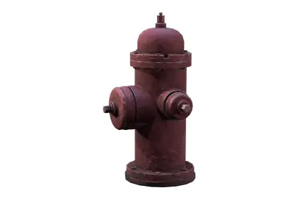 hydrant  Low-poly textured  Low-poly 3D model