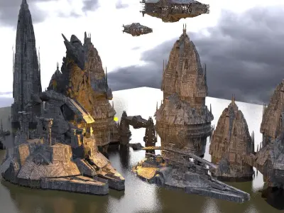 Jupiter alien Deity Collection 2  3D model