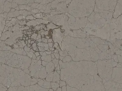 American Road Intersection Low-poly 3D model