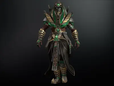 Pharaon Low-poly 3D model