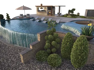 Swimming Pool 12 3D model