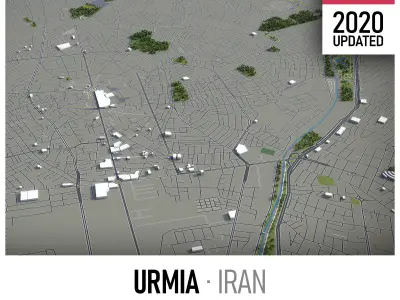 Urmia Low-poly 3D model