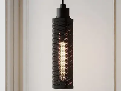 Oxon Hill 1 - Light Single Square Pendant 3D model