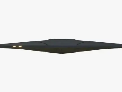 Alien Spaceship - Flying Saucer Low-poly 3D model