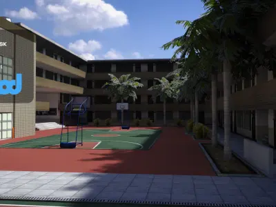 Tw School 3D model