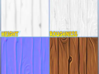 Stylized Wood Seamless Texture Texture 39