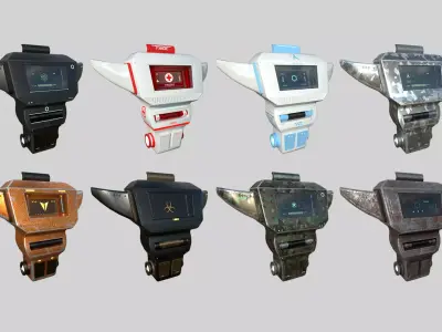 08 SciFi Backpack Collection - Character Fashion Design