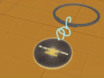 Key and Tag 3D model 3D model