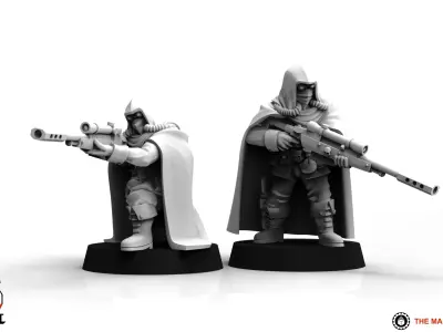 Feudal Guard Skirmisher Team 3D print model