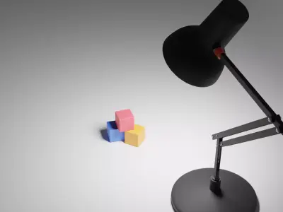 Desk Lamp Free 3D model 3