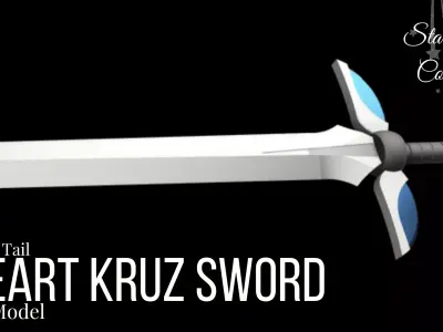 Heart Kruz Sword - Erza Scarlet Fairy Tail 3D print model