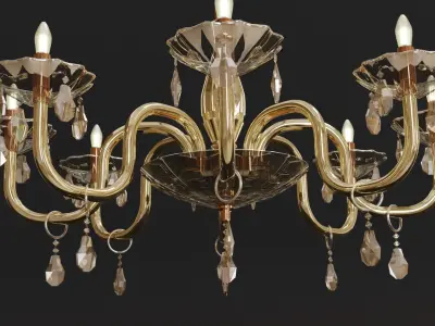 classic chandelier luster Free 3D model