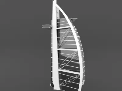 Burj Al Arab 3D model