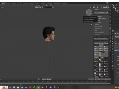 andrew garfield head model Low-poly 3D model