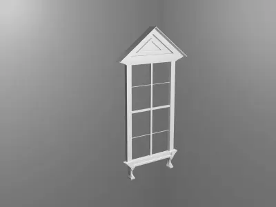 Neoclassical style window 3D print model