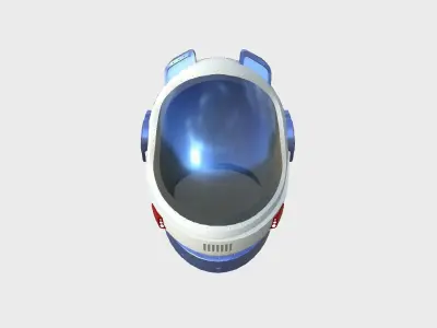 Astronaut Helmet B10 Russian - Character Design Fashion Low-poly 3D model
