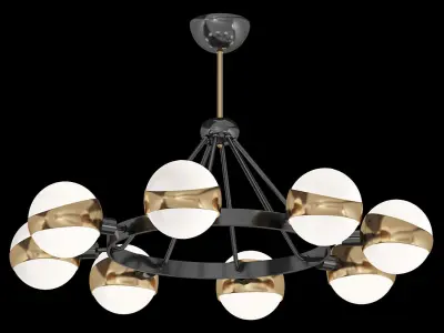 Hold Ball Brass Chandelier by Lalume 3D model