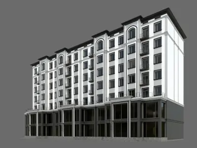 Residental Building ID041 3D model