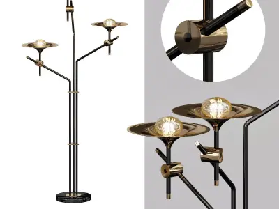 Skew Floor Lamp II 3D model