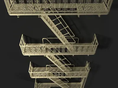 Fire Escape  3D model