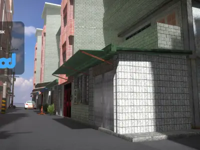 TW Street alley 3D model