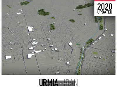 Top 10 Cities of Iran 3D Model Pack