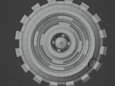 Sci-Fi Pedestal Game ready asset 3D model