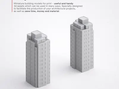 3D Print miniature building RB-US-NY-095 3D print model