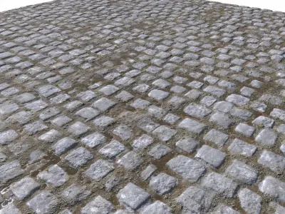 Cobblestone Road 8 PBR Texture
